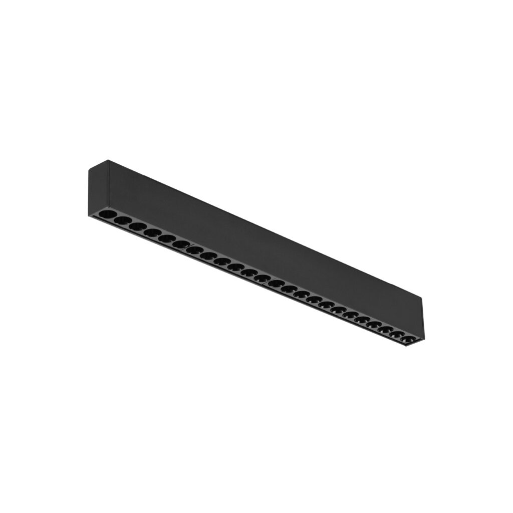 Rectangular Track Lighting LUMag Dot Light 24W Black - Lumer