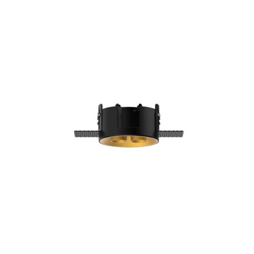 Chic Recessed Twin Downlight Trimless - blk-gld