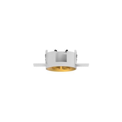 Chic Recessed Twin Downlight Trimless - wht-gld